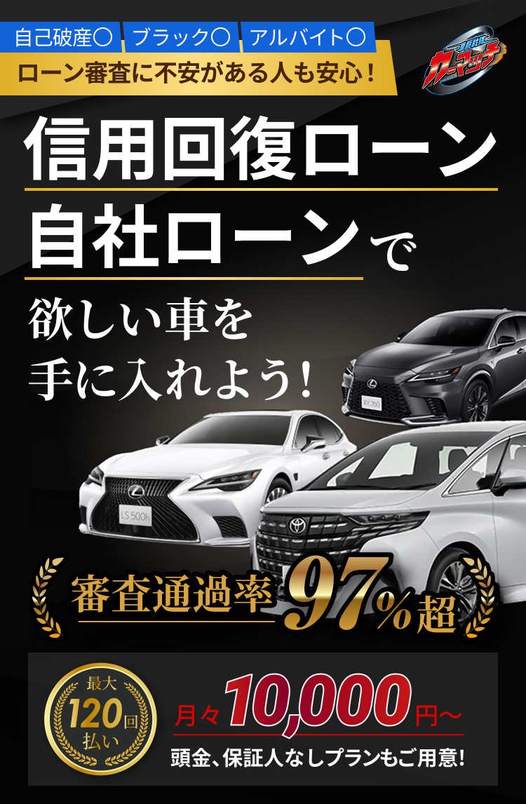 信用回復ローン/自社ローンでほしい車を手に入れよう